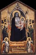 GIOTTO di Bondone Throning God mother with the child USA oil painting artist